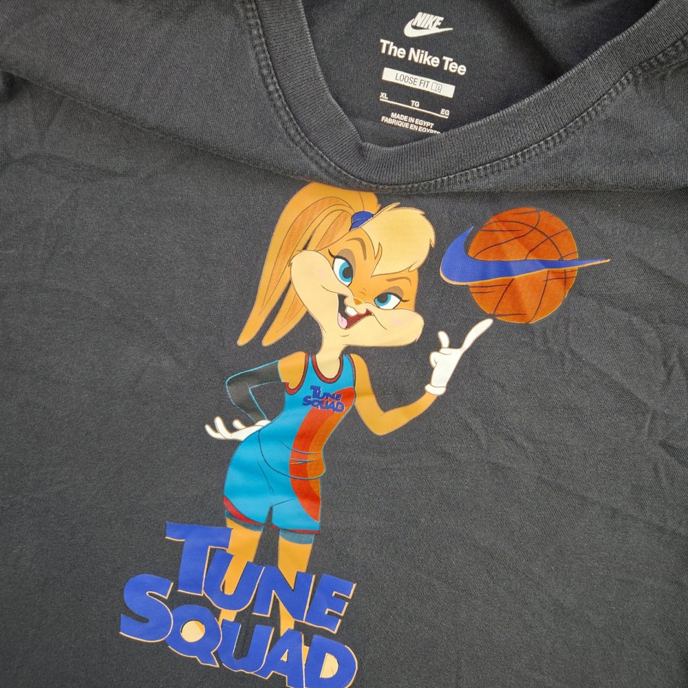 Nike Space Jam Lola Bunny Tune Squad Shirt Kids XL Gray Cotton Loose Fit Tee
